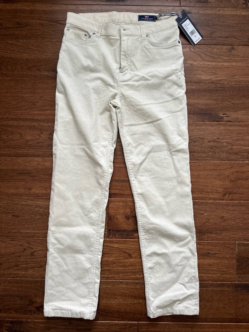Vineyard Vines Boys Size 16 Corduroy 5 Pocket Pants Color Stone W/Stretch